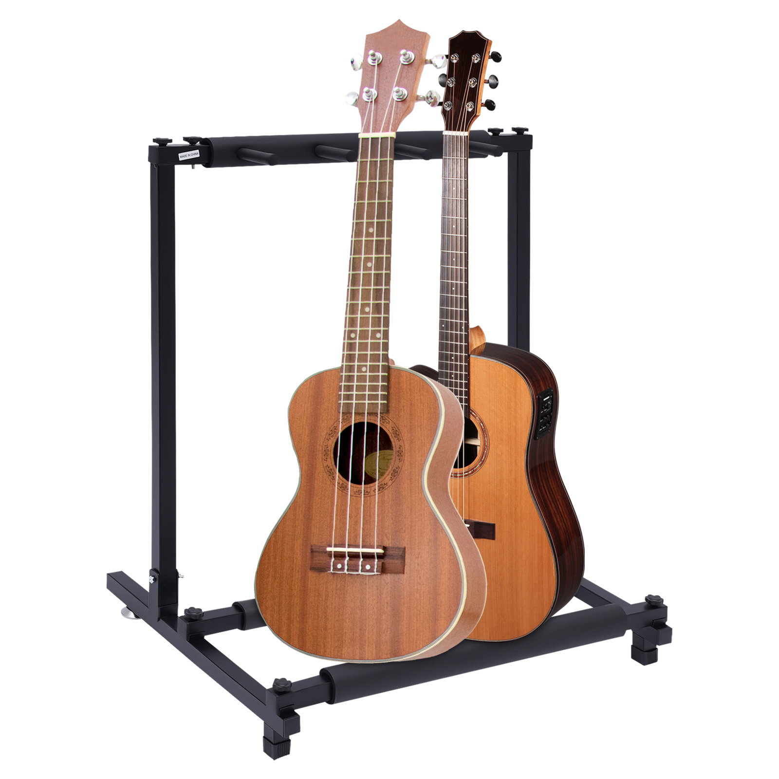 3-fold guitar stand, Multi-guitar stand, Detachable design, 62.5*47*73 cm, Black