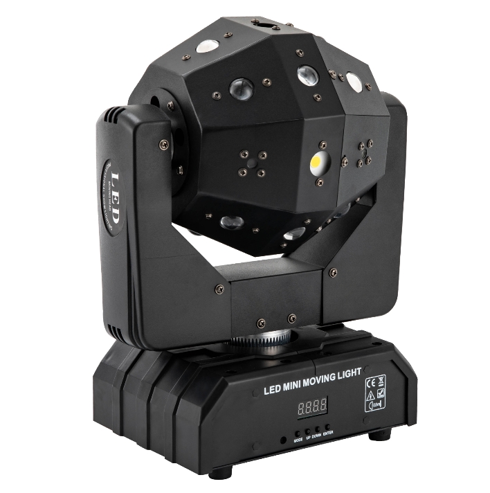120W 16 LED Rotating Flash Three in One RGBW DMX Suitable for Stage Party Performance Wedding In Hotels Bathing Centers Swimming Pools