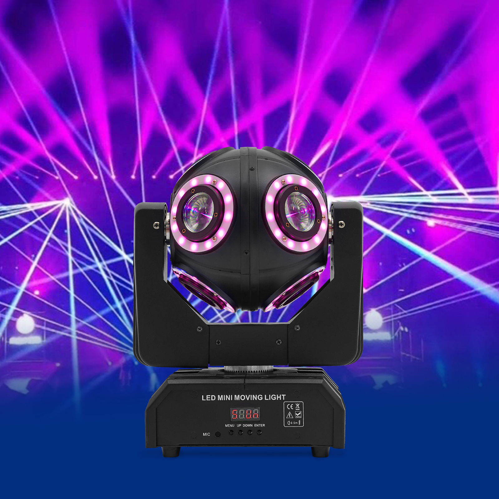 8-Head Moving Light, LED Moving Head Light, RGBW DJ Rotating Light for Weddings, DJs, Clubs, KTVs 8-Head Moving Light, LED Moving Head Light, RGBW DJ Rotating Light for Weddings, DJs, Clubs, KTVs