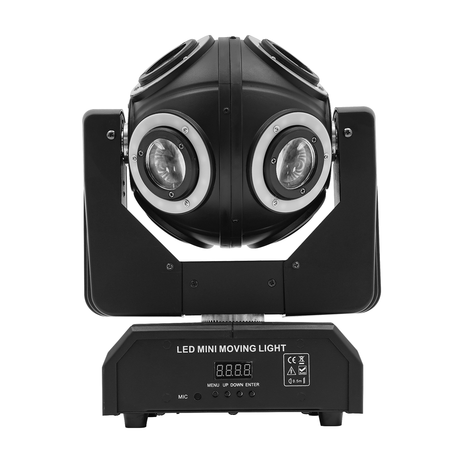 8-Head Moving Light, LED Moving Head Light, RGBW DJ Rotating Light for Weddings, DJs, Clubs, KTVs