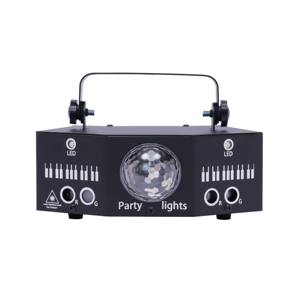 7 Eyes LED RGB Light DJ Disco Projector Stage Lighting Intelligent Sound Control Effect Light DMX Effect Projector for Bars Clubs
