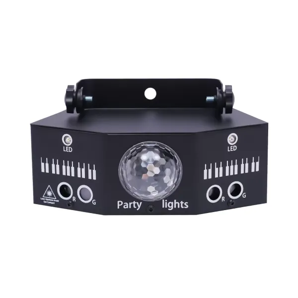 7 Eyes LED RGB Light DJ Disco Projector Stage Lighting Intelligent Sound Control Effect Light DMX Effect Projector for Bars Clubs