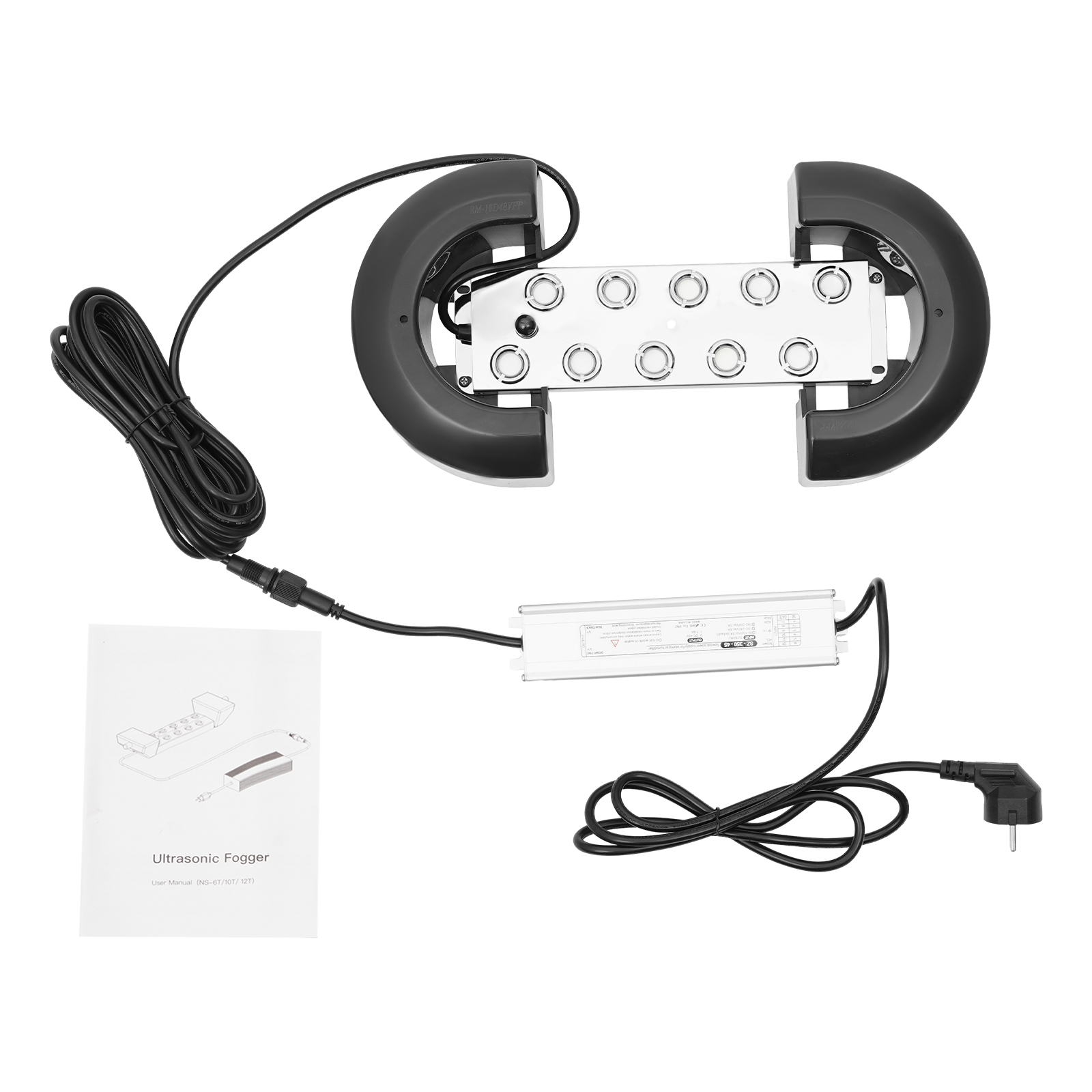 Fog Maker 10 Head, Ultrasonic Mist Maker, Mist Maker With Waterproof Power Supply Fog Maker 10 Head, Ultrasonic Mist Maker, Mist Maker With Waterproof Power Supply