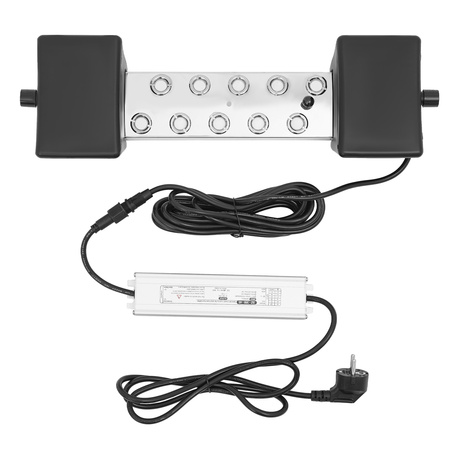 10-head Ultrasonic Fogger, 10-head Mist Maker, Ultrasonic Mist Maker w/Float