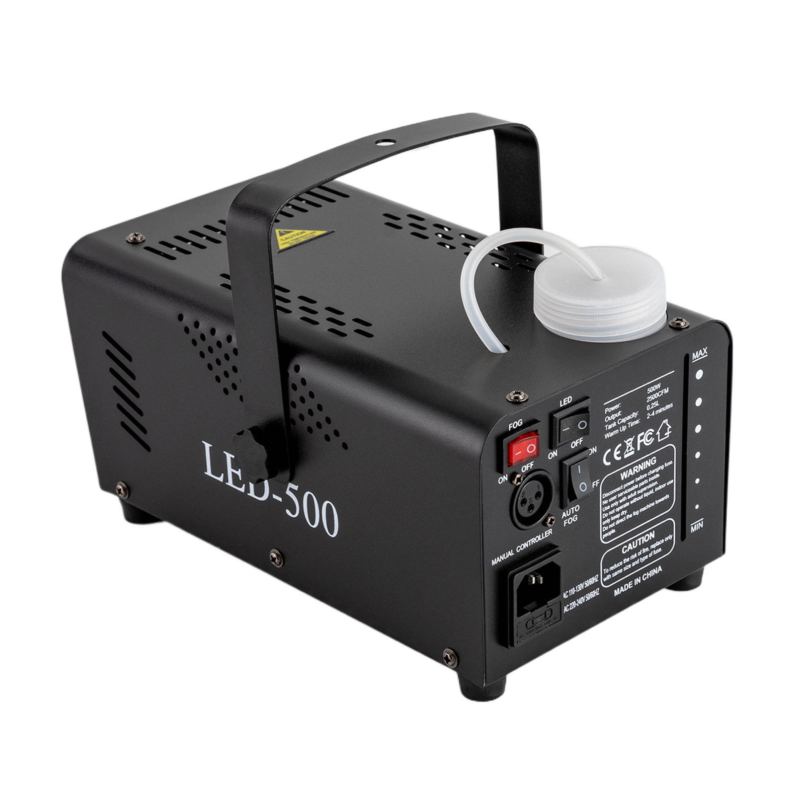 CNCEST Upgraded Fog Machine with Lights 18 LED Smoke Machine Protable 500W with 13 Color Light Effect and Remote Control Outdoor