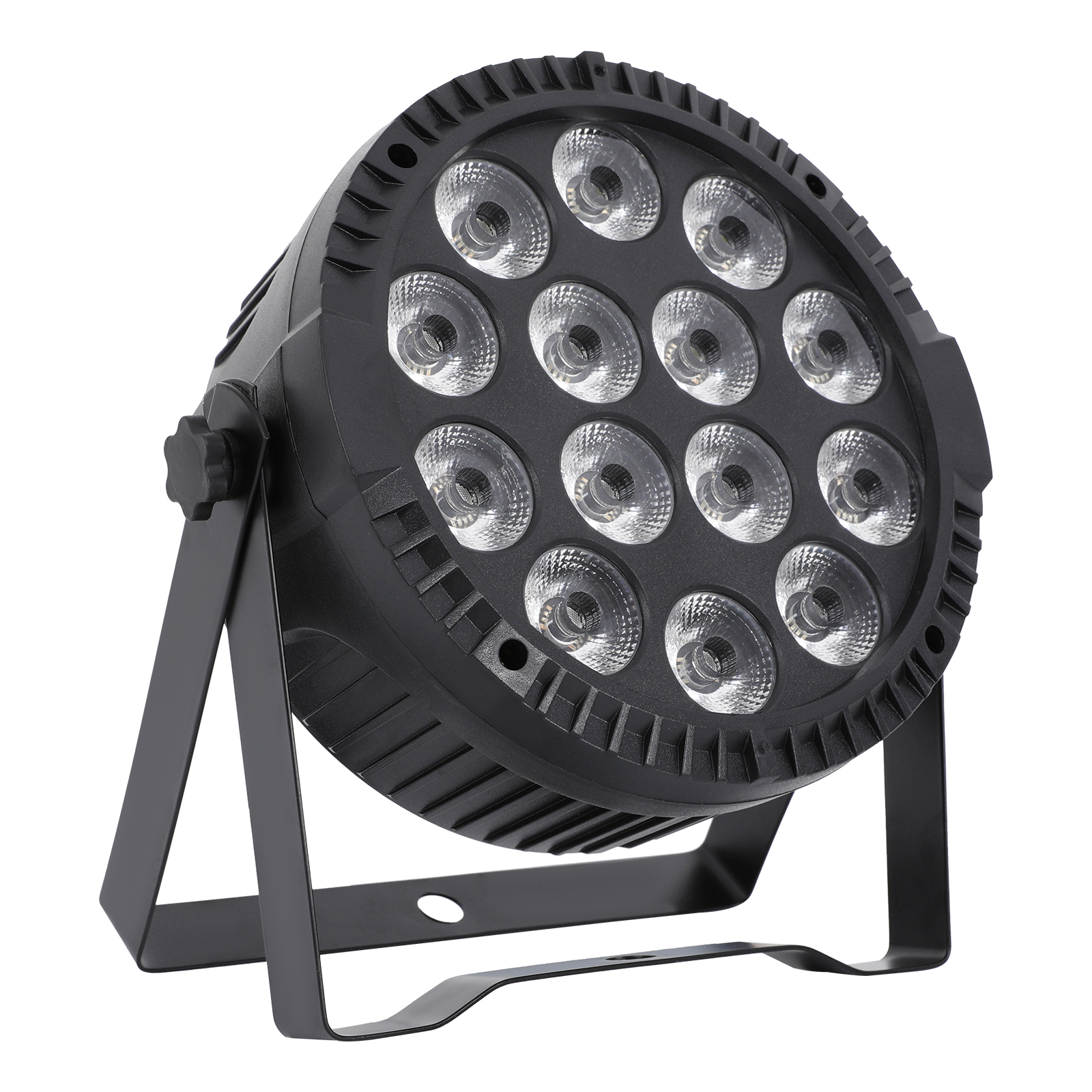 RGBW LED RGBW Spotlight, Stage Spotlight, RGBW Spotlight, For wedding, bar, concert tour, Dimming: 0-100, 22*23.5*8, Black