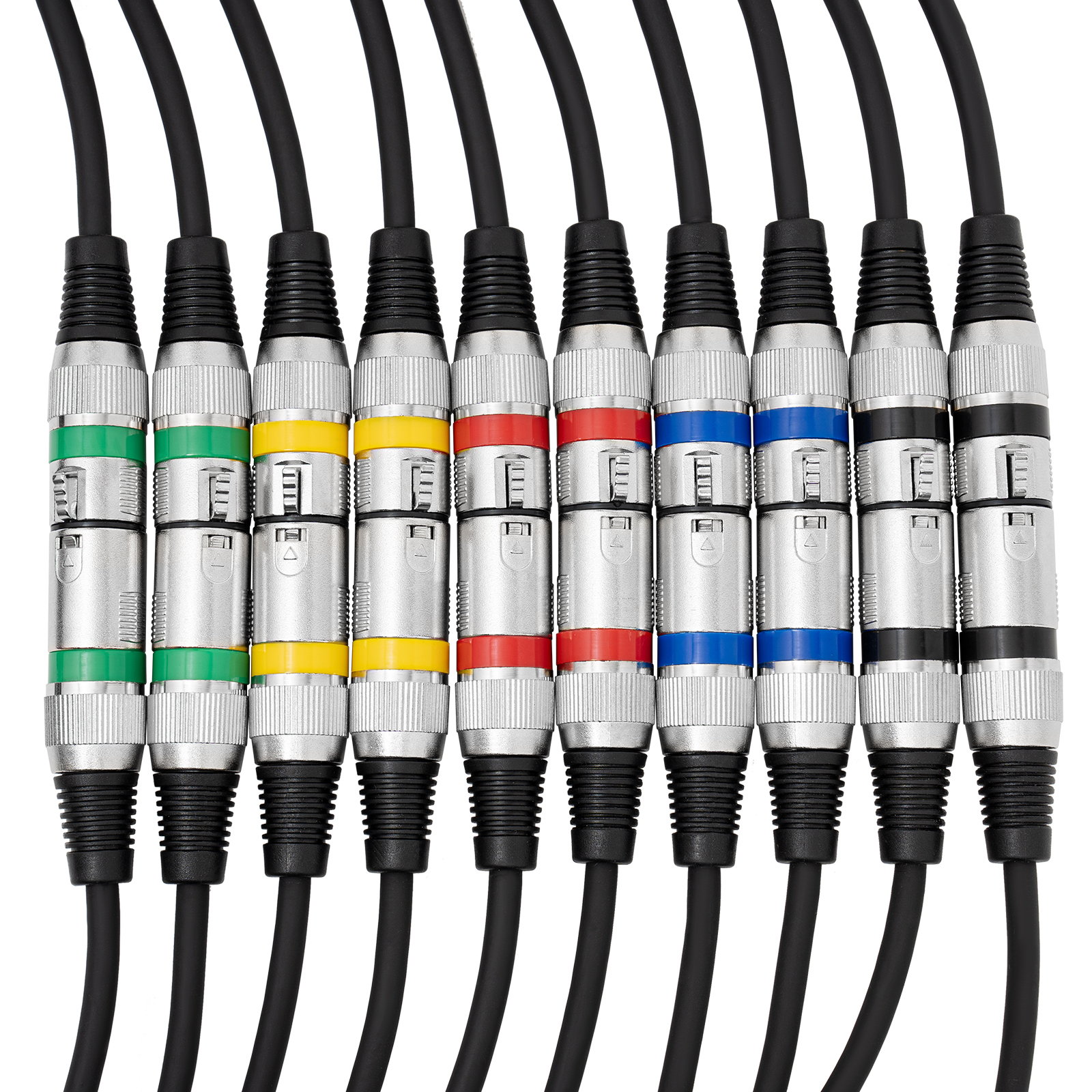 DMX cable, DMX signal connection, DMX light control, Length of each cable: 1mLength of each cable: 1m, Black