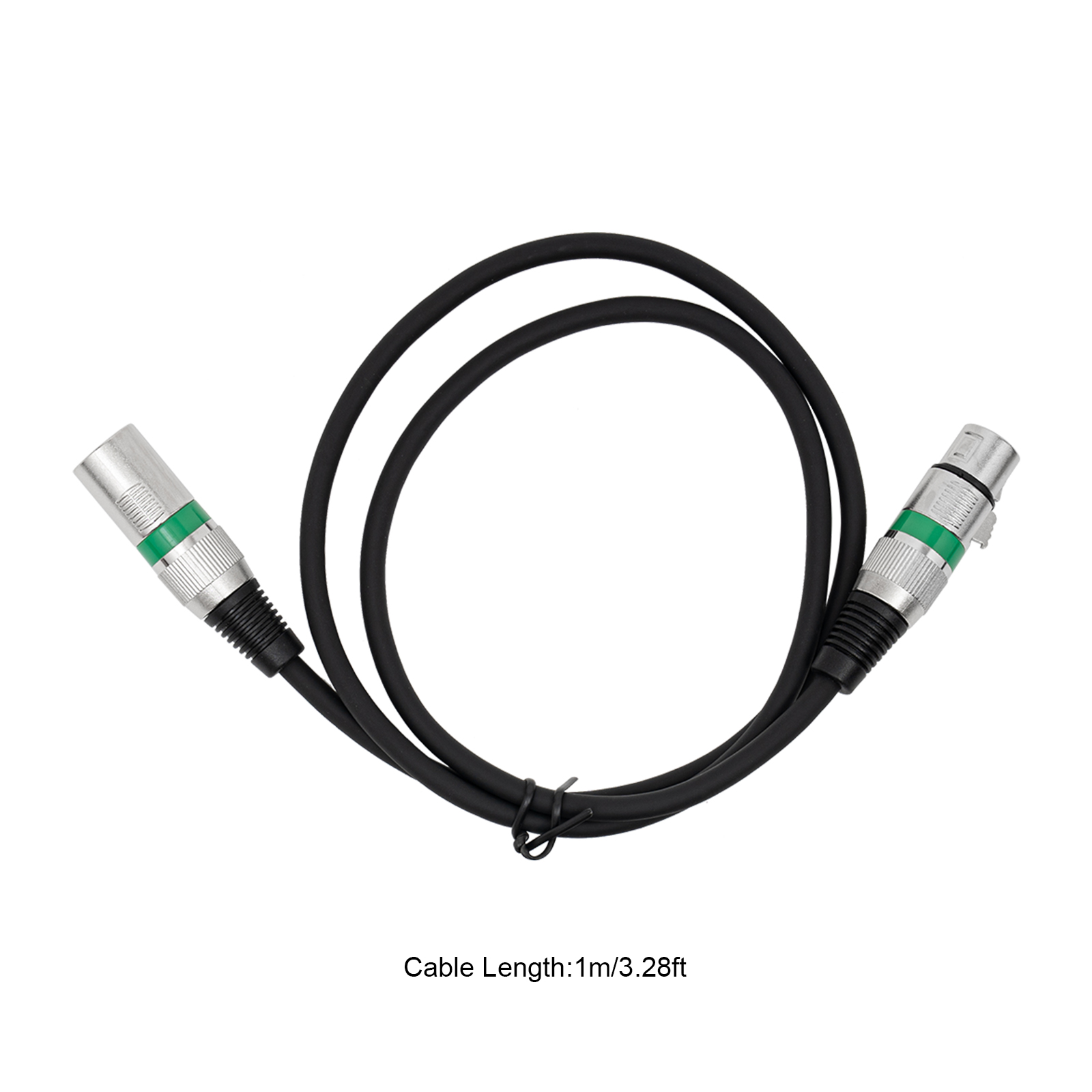 DMX cable, DMX signal connection, DMX light control, Length of each cable: 1mLength of each cable: 1m, Black DMX cable, DMX signal connection, DMX light control, Length of each cable: 1mLength of each cable: 1m, Black