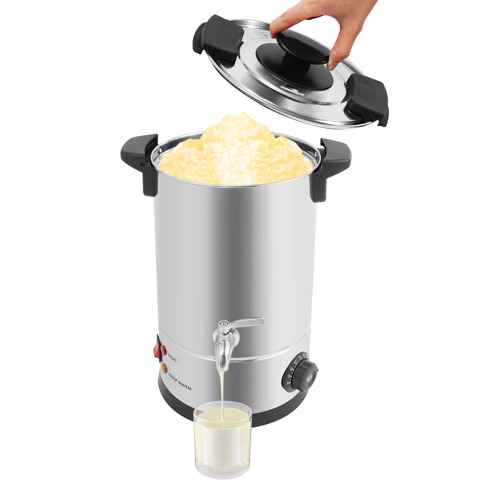 8L Wax Melting Pot for Candle Making, Wax Melting Pot, Large Commercial Wax Melting Machine