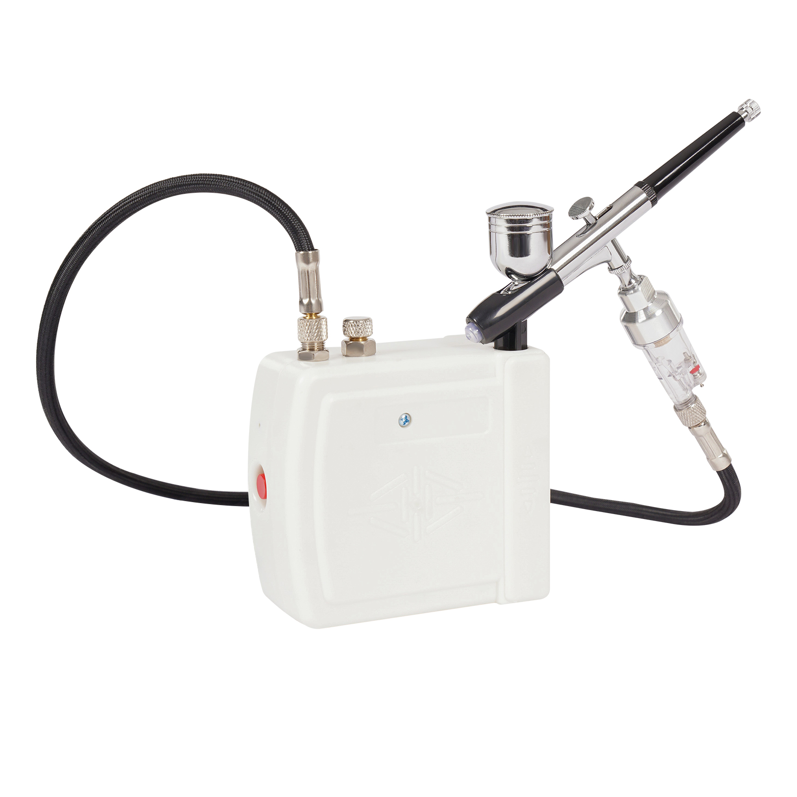 Airbrush Compressor Kit, Air Brush Set, Mini Airbrush Compressor Kit - White