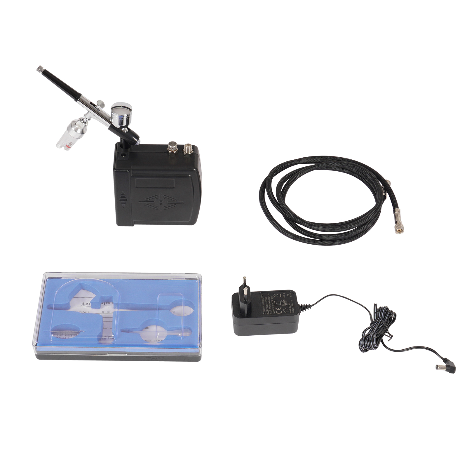 Airbrush Compressor Kit, Air Brush Set, Mini Airbrush Compressor Kit - Black Airbrush Compressor Kit, Air Brush Set, Mini Airbrush Compressor Kit - Black