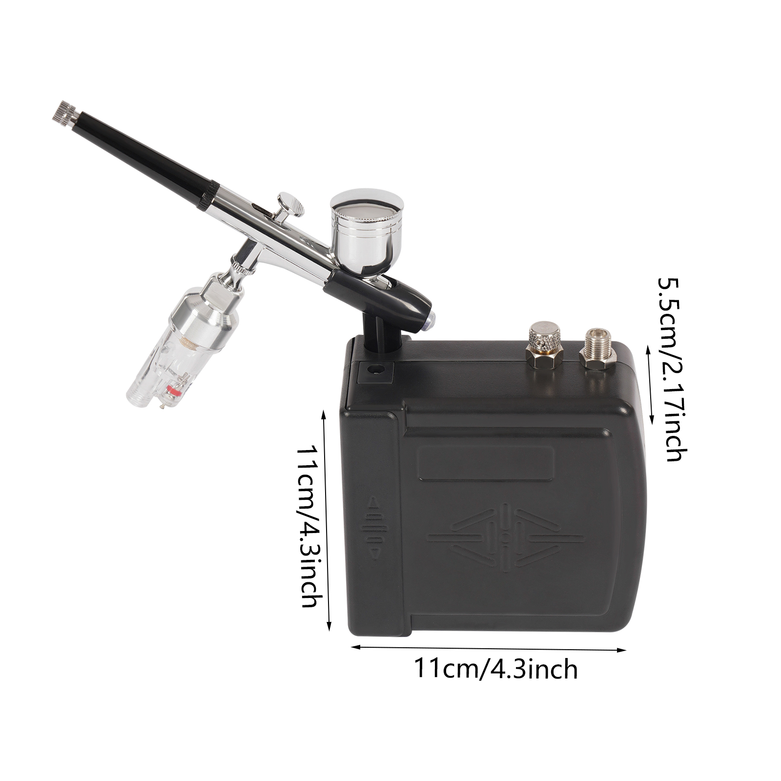 Airbrush Compressor Kit, Air Brush Set, Mini Airbrush Compressor Kit - Black