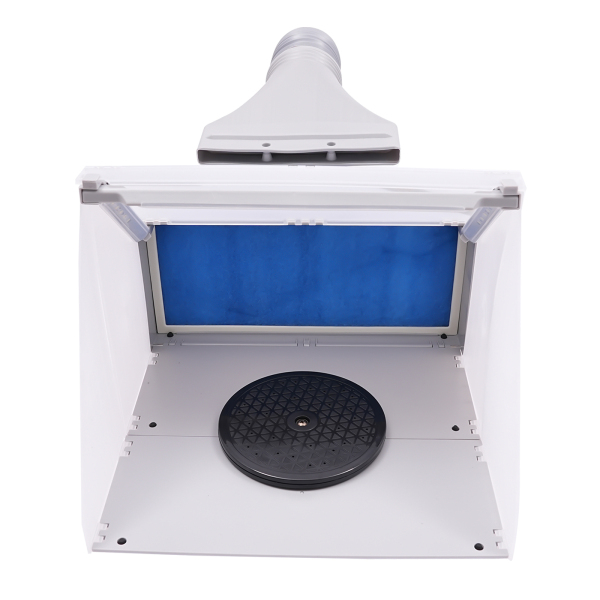 Model Painting Workbench Spray Painting Workbench Spray Painting Workbench with LED Light Bars for Making Model Cars Small Parts Toys