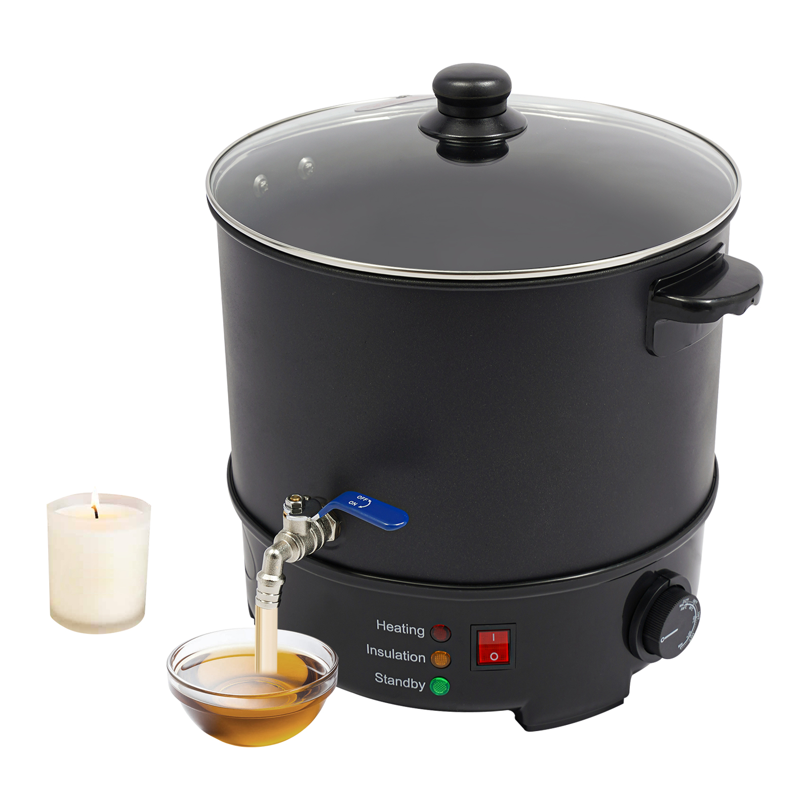 10L Wax Melting Pot for Candle Making, Wax Melting Pot, Large Commercial Wax Melting Machine