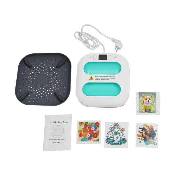 Green Heat Plotter, Mini Heat Press Machine, Portable Heat Press, with Timepiece, Temperature Range: 85-205℃ Green Heat Plotter, Mini Heat Press Machine, Portable Heat Press, with Timepiece, Temperature Range: 85-205℃