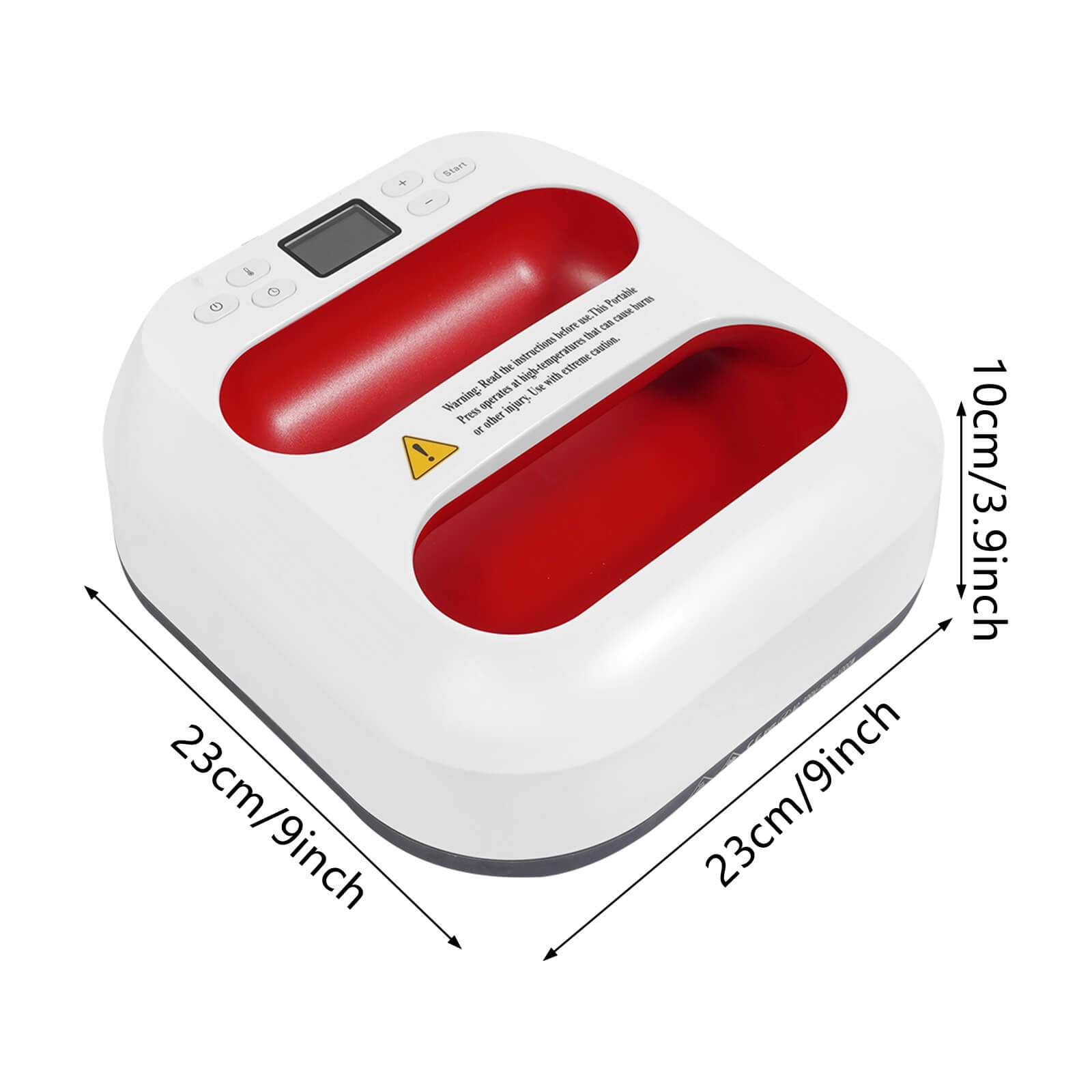 Red Heat Plotter, Mini Heat Press Machine, Portable Heat Press, with Timepiece, Temperature Range: 85-205℃ Red Heat Plotter, Mini Heat Press Machine, Portable Heat Press, with Timepiece, Temperature Range: 85-205℃