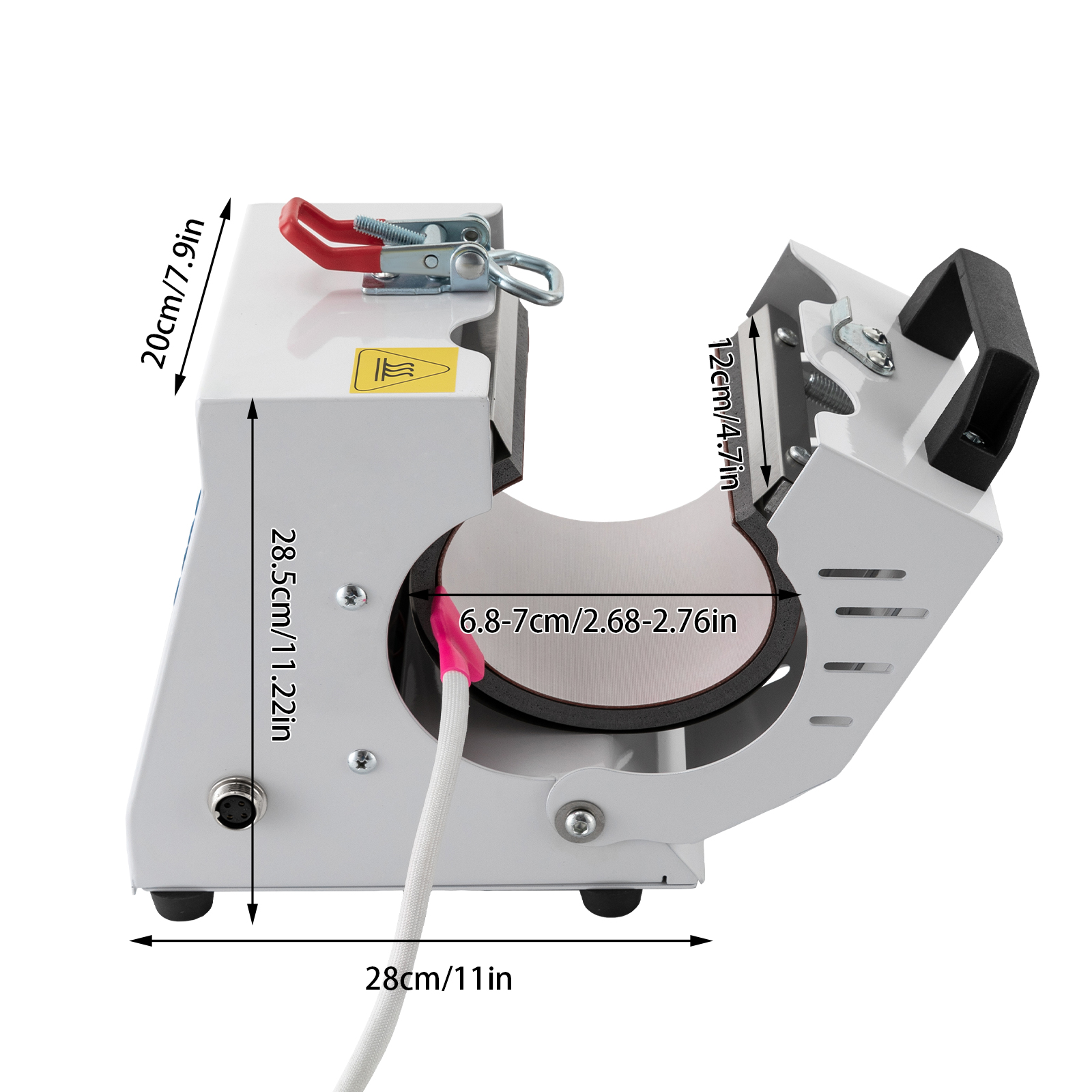 CNCEST Mini Mug Press Machine 11/15 oz Portable Mug Press Heater Mug Press Mug Press Heat Press for Mugs Coffee Cup 220V 300W CNCEST Mini Mug Press Machine 11/15 oz Portable Mug Press Heater Mug Press Mug Press Heat Press for Mugs Coffee Cup 220V 300W