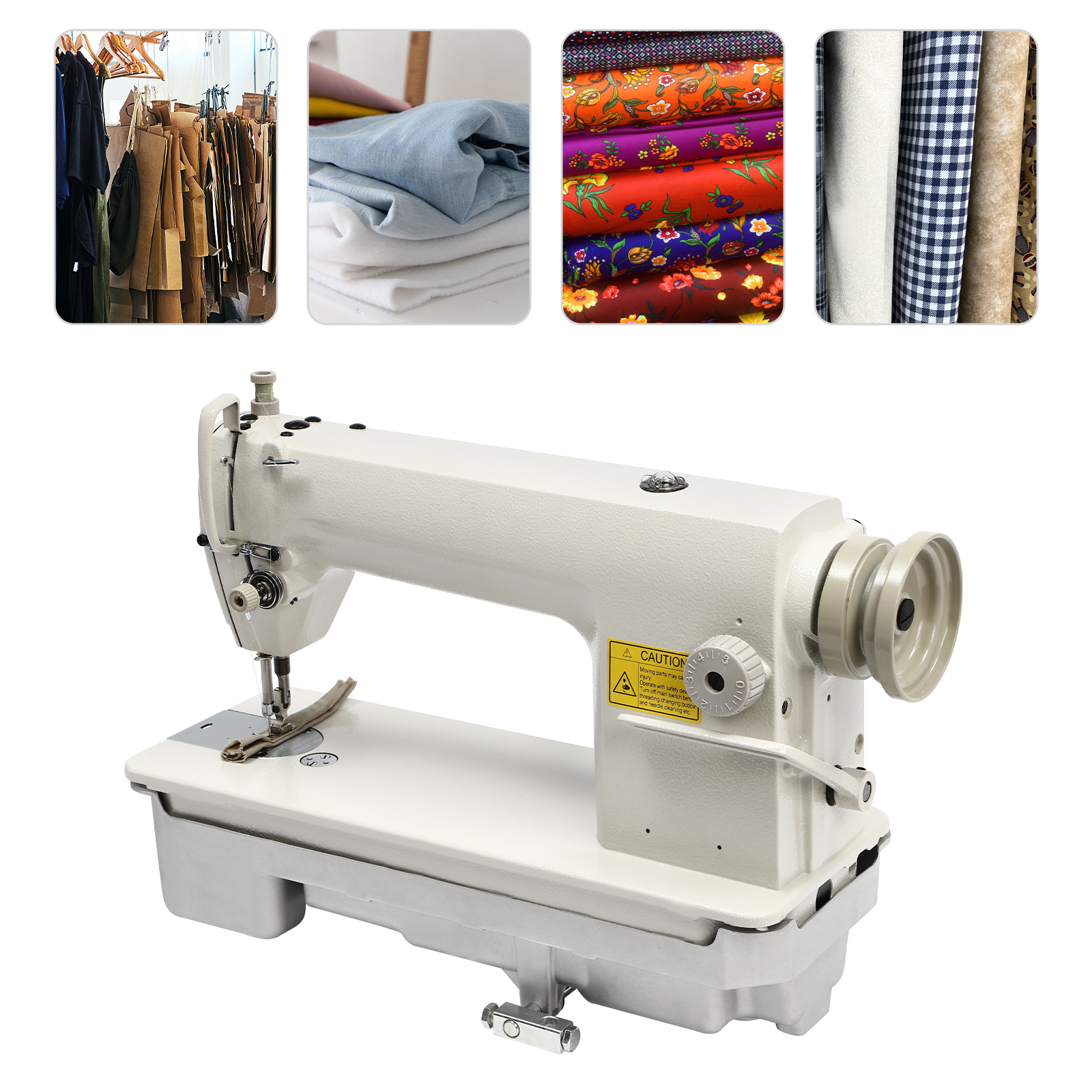 DDL-8700 Industrial Sewing Machine with High Speed Lock Suitable For Sewing And Repairing Bags 18.89*7.08*9.84inch White