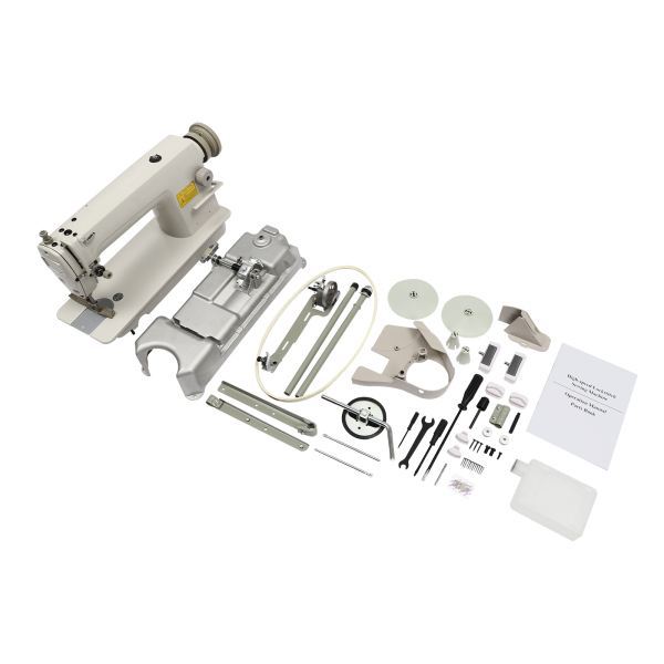 DDL-8700 Industrial Sewing Machine with High Speed Lock Suitable For Sewing And Repairing Bags 18.89*7.08*9.84inch White