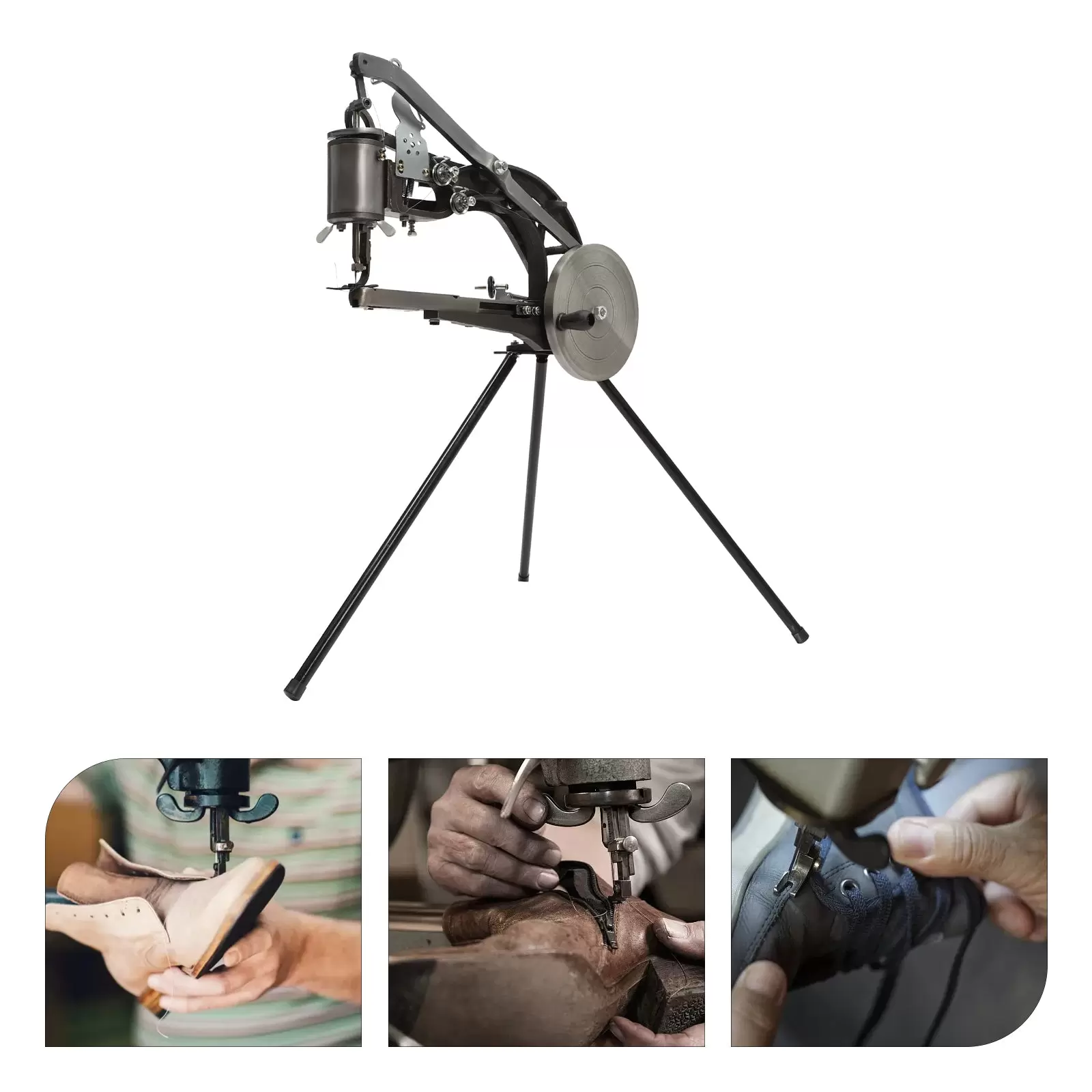 Cobbler Hand Sewing Machine - Sewing Machine - Shoe Repair Kit with Needles for Canvas, Cotton, Linen, Sewing Tool Cobbler Hand Sewing Machine - Sewing Machine - Shoe Repair Kit with Needles for Canvas, Cotton, Linen, Sewing Tool