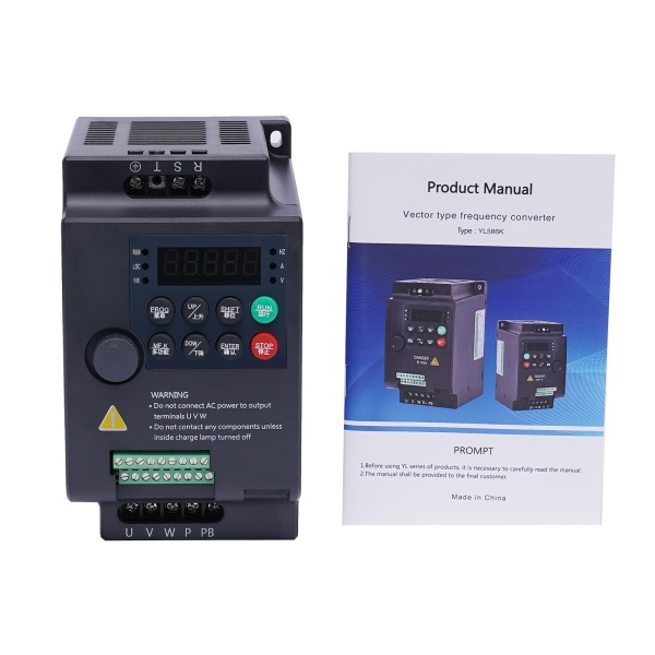 AC 220V/1.5KW 2HP 7A CNC VFD converter single phase to 3 phase for spindle motor speed control
