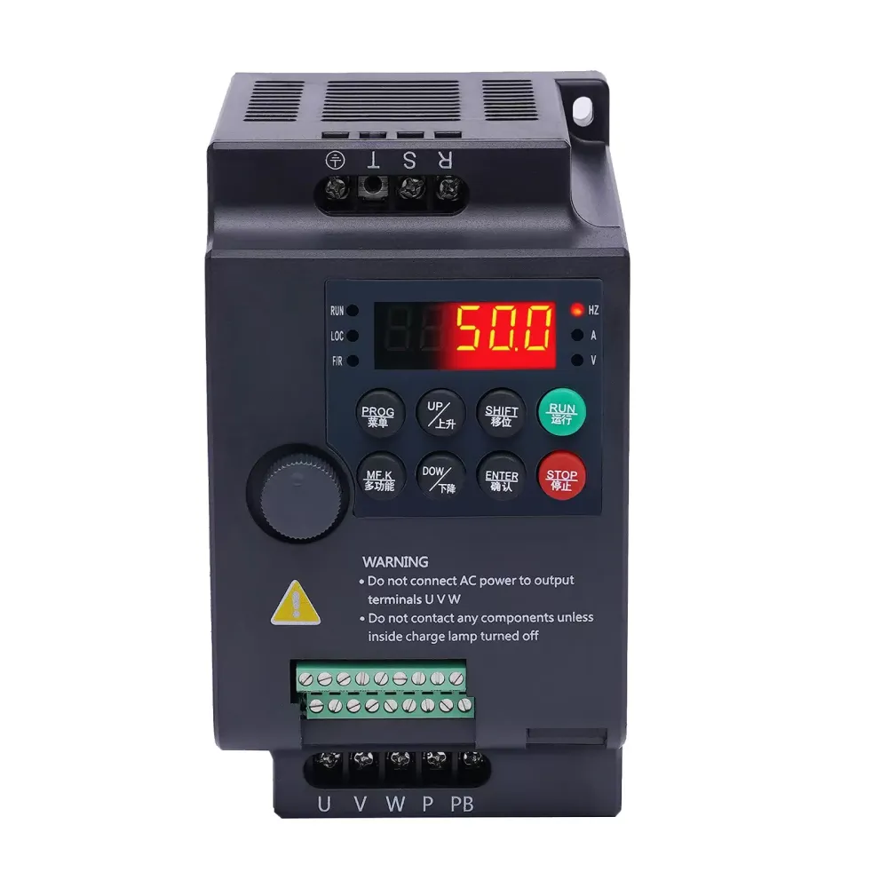 AC 220V/1.5KW 2HP 7A CNC VFD single phase to 3 phase converter