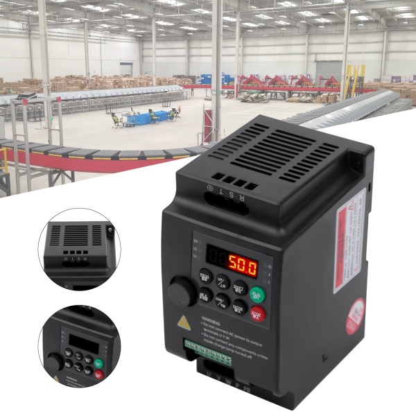 Mini VFD 380V Single Phase/Three Phase AC Inverter Frequency Converter for 2.2 kW Three Phase Motors