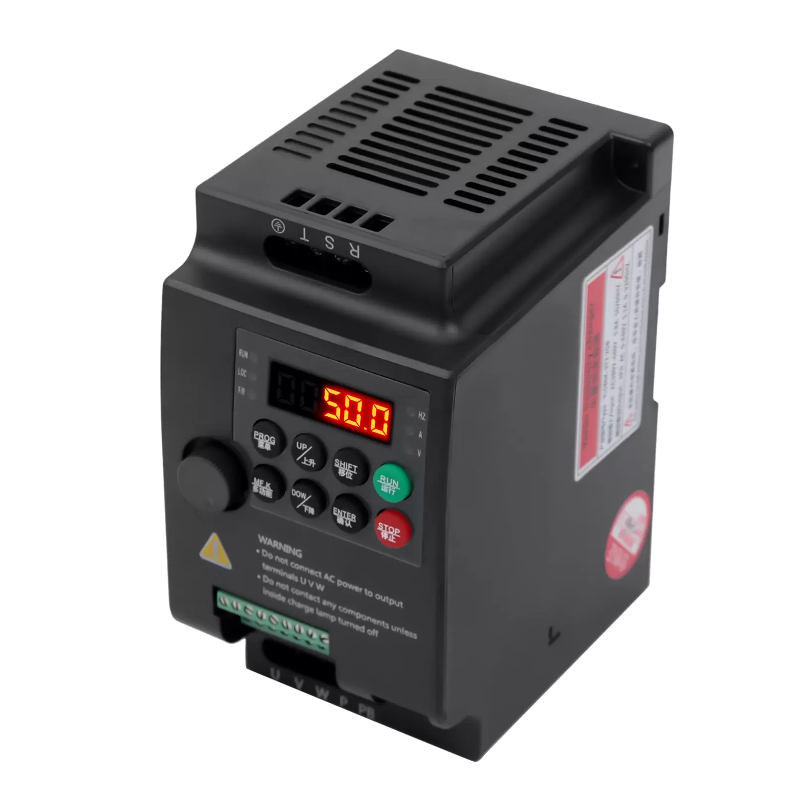 Mini VFD 380V Single Phase/Three Phase AC Inverter Frequency Converter for 2.2 kW Three Phase Motors