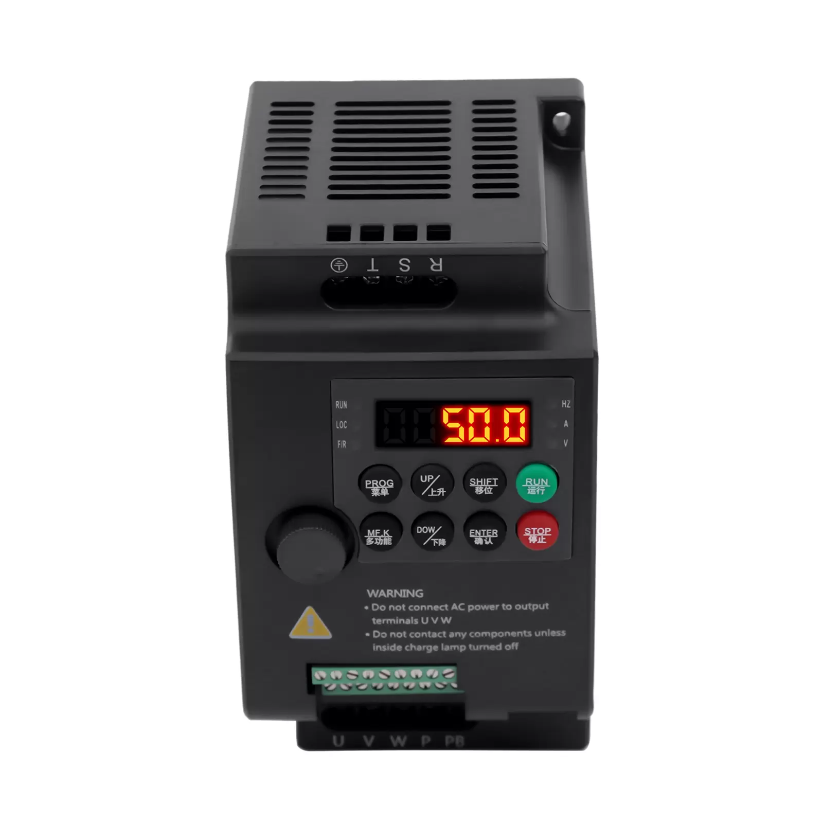 Mini VFD 380V Single Phase/Three Phase AC Inverter Frequency Converter for 2.2 kW Three Phase Motors