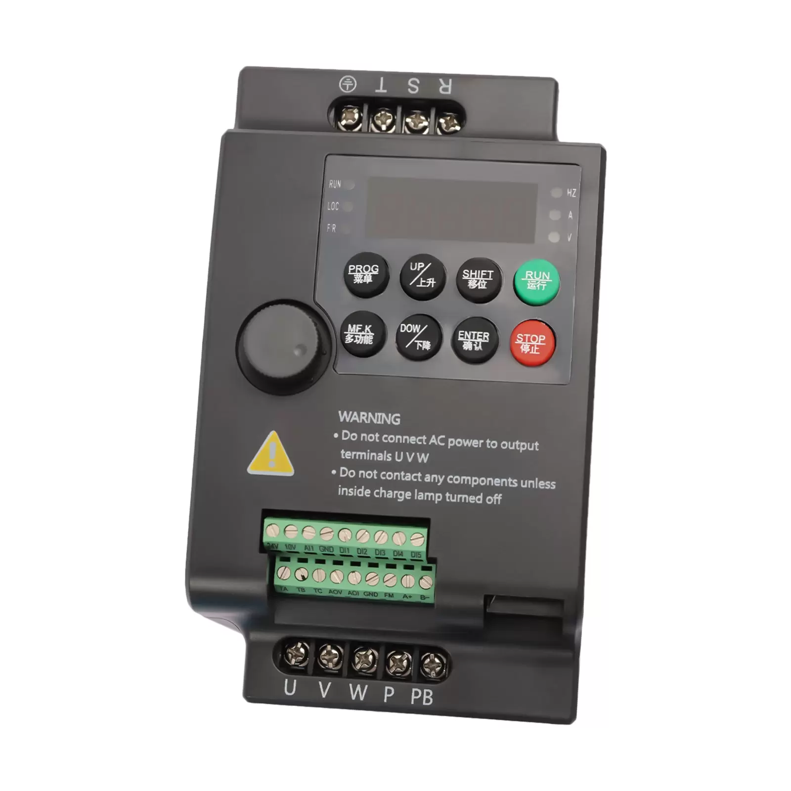 Mini VFD 380V Single Phase/Three Phase AC Inverter Frequency Converter for 2.2 kW Three Phase Motors