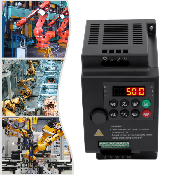1.5 KW Frequency Converter 380 VAC Three-phase Inverter VFD Speed Regulator For Motors Drilling Machines Pumps Fans Balck