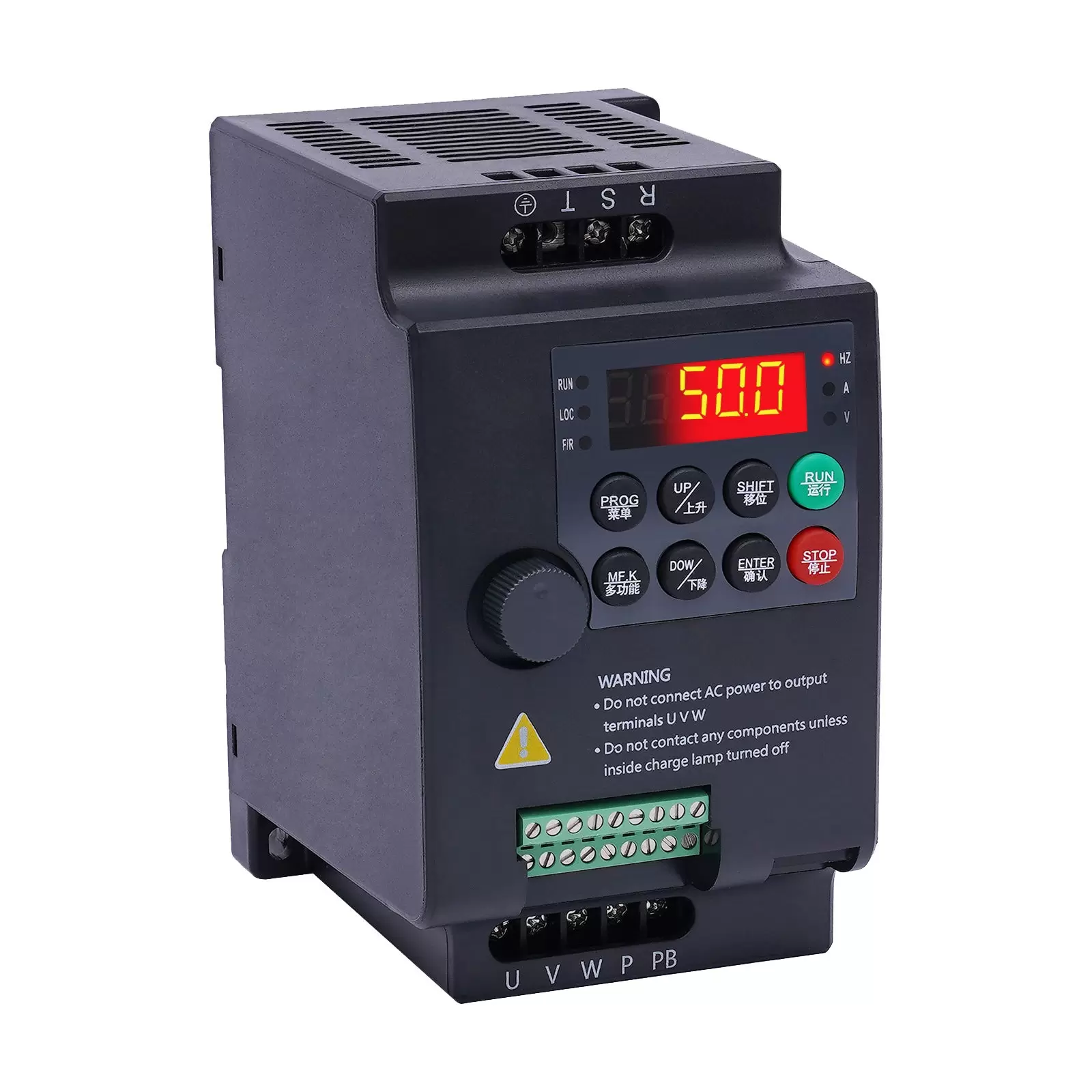 Variable Frequency Drive, AC 220V/2.2KW 3HP 10A CNC VFD Converter Single Phase to Three Phase for Spindle Motor Speed Control Variable Frequency Drive, AC 220V/2.2KW 3HP 10A CNC VFD Converter Single Phase to Three Phase for Spindle Motor Speed Control