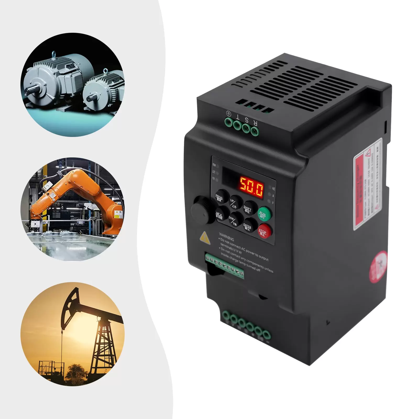 Frequency Converter 5.5kw 380v General Motor Three Phase Input/output Vfda Frequency Converter For Motors Drilling Machines Pumps Fans Frequency Converter 5.5kw 380v General Motor Three Phase Input/output Vfda Frequency Converter For Motors Drilling Machines Pumps Fans